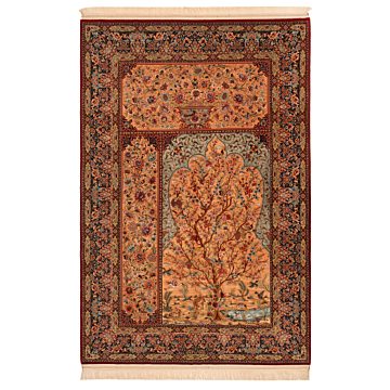 Isfahan Saidi Persian Rug Orange 323 x 219 cm