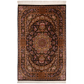 Qom Perserteppich aus reiner Seide