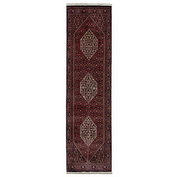 Bidjar Persian Rug Red 252 x 70 cm