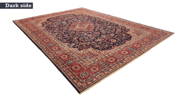 Hamedan Persian Rug Night Blue 375 x 270 cm