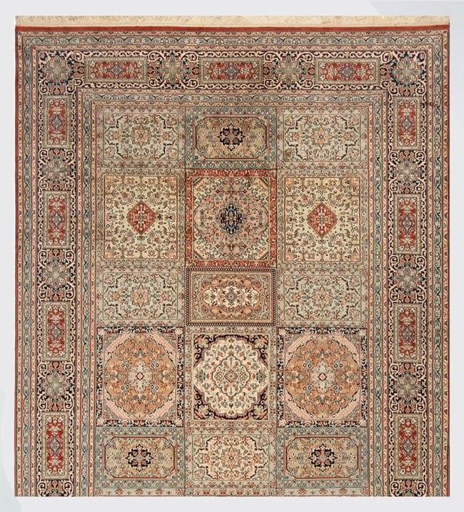 Shiraz Qashqai Persian Rug Night Blue 59 x 62 cm
