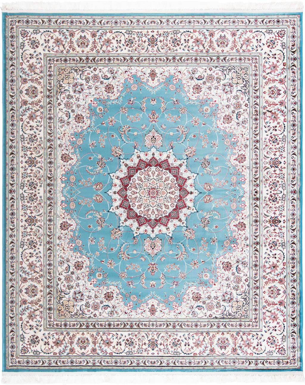 Persian Rug Nain Blue 300 X 250 Cm, Persian Rug Nain