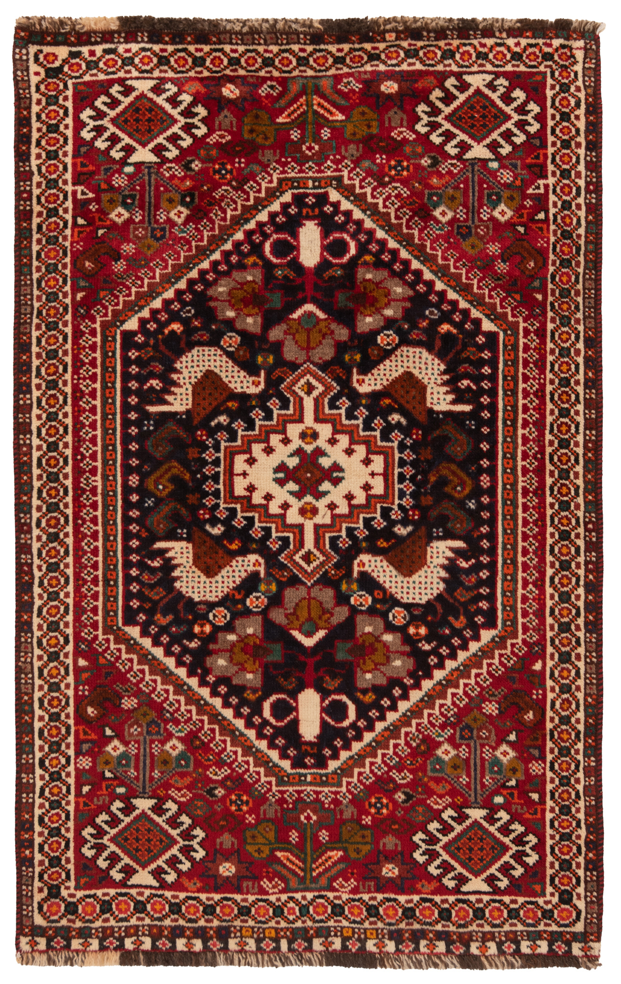 Shiraz Persian Rug Night Blue 128 x 80 cm