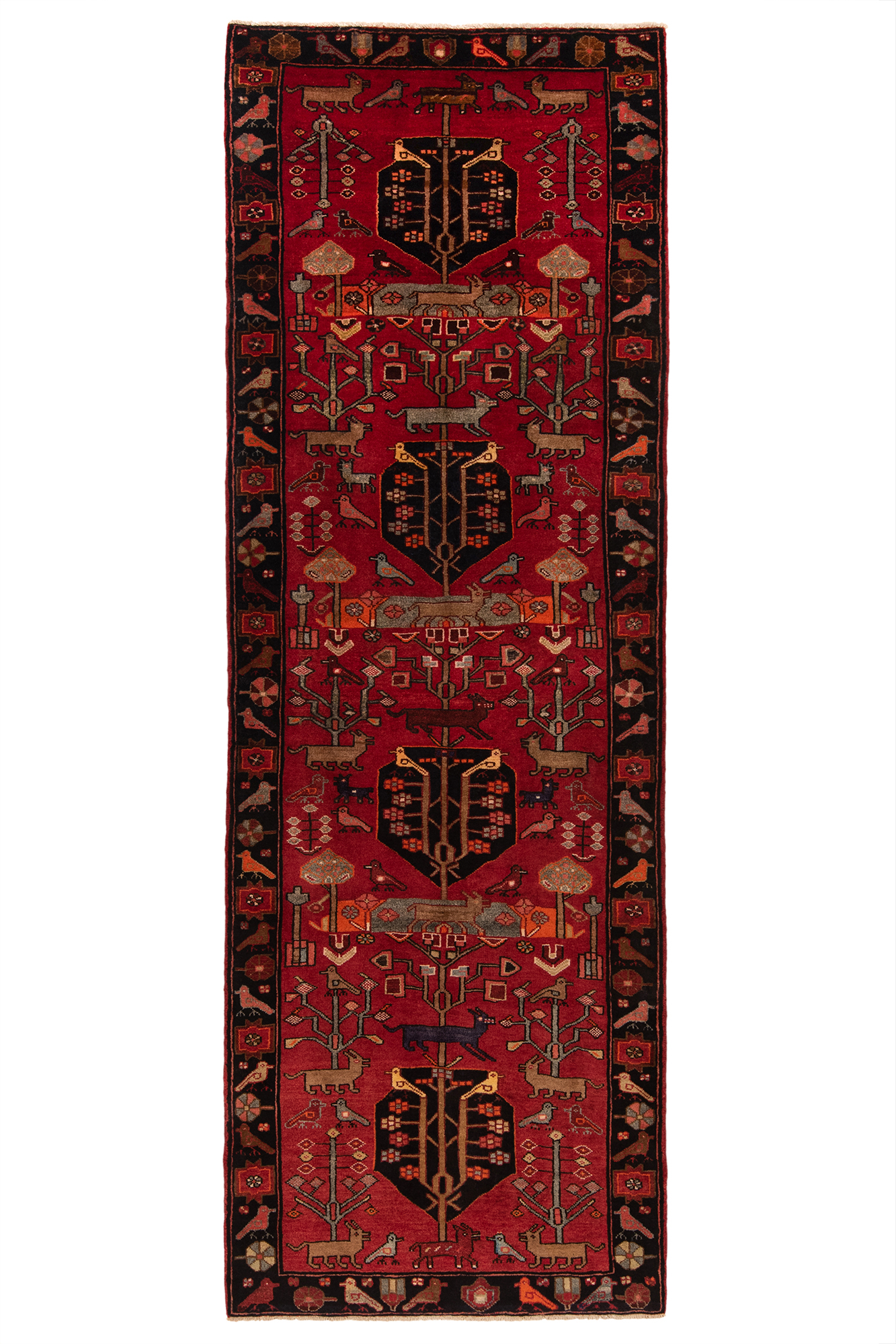 Persian Red Hammered Silk — Misan Store