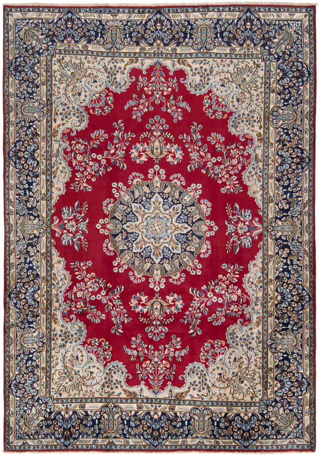 ラグ・カーペット persian kirman rug Exceptional and Wide Antique Persian Kirman rug - Antiques from France