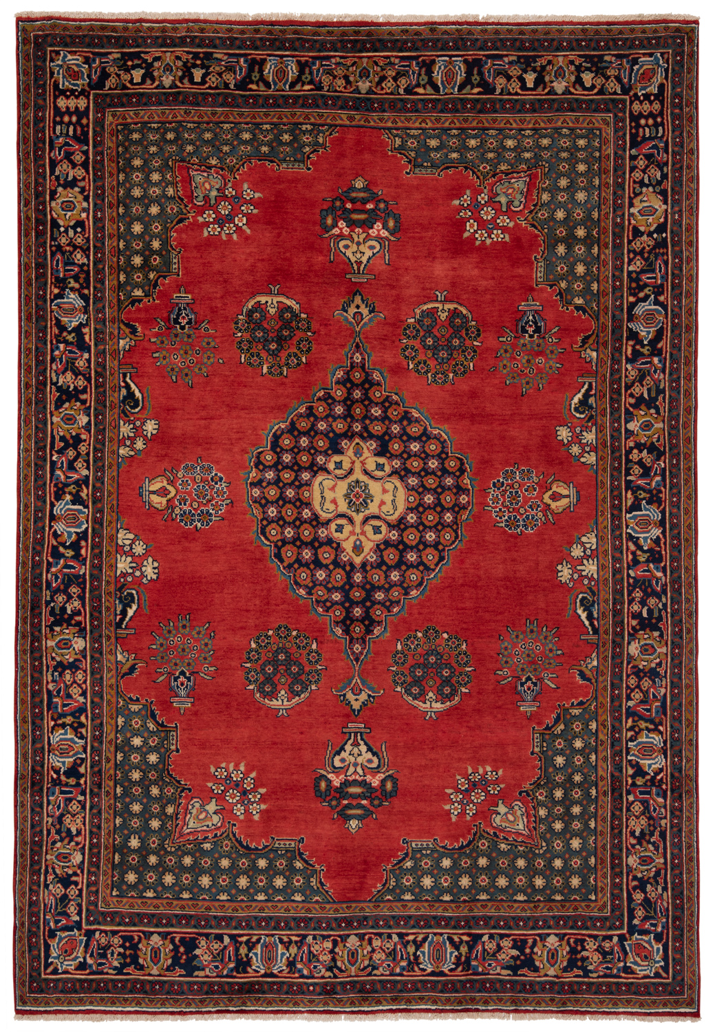 Sarough Persian Rug Red 310 X 215 Cm, How Big Is A 5×5 Rug