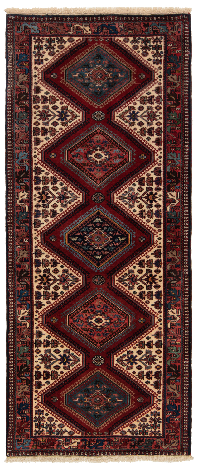 Yalameh Persian Rug Red 207 x 85 cm