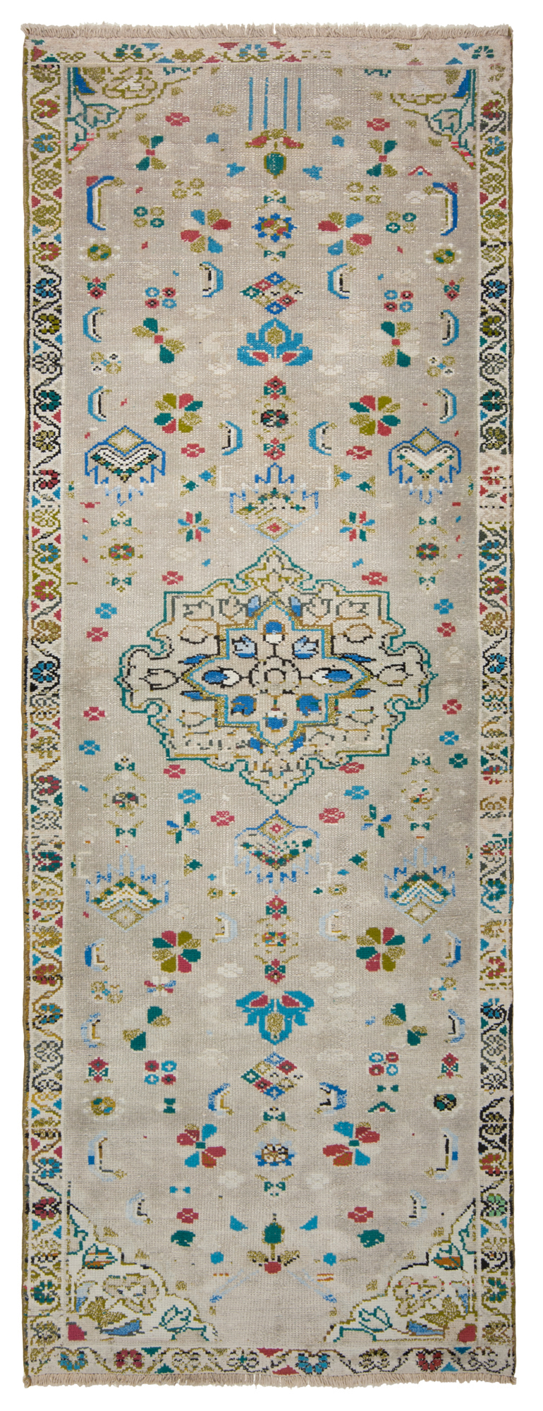 Vintage Rug Gray 215 x 80 cm